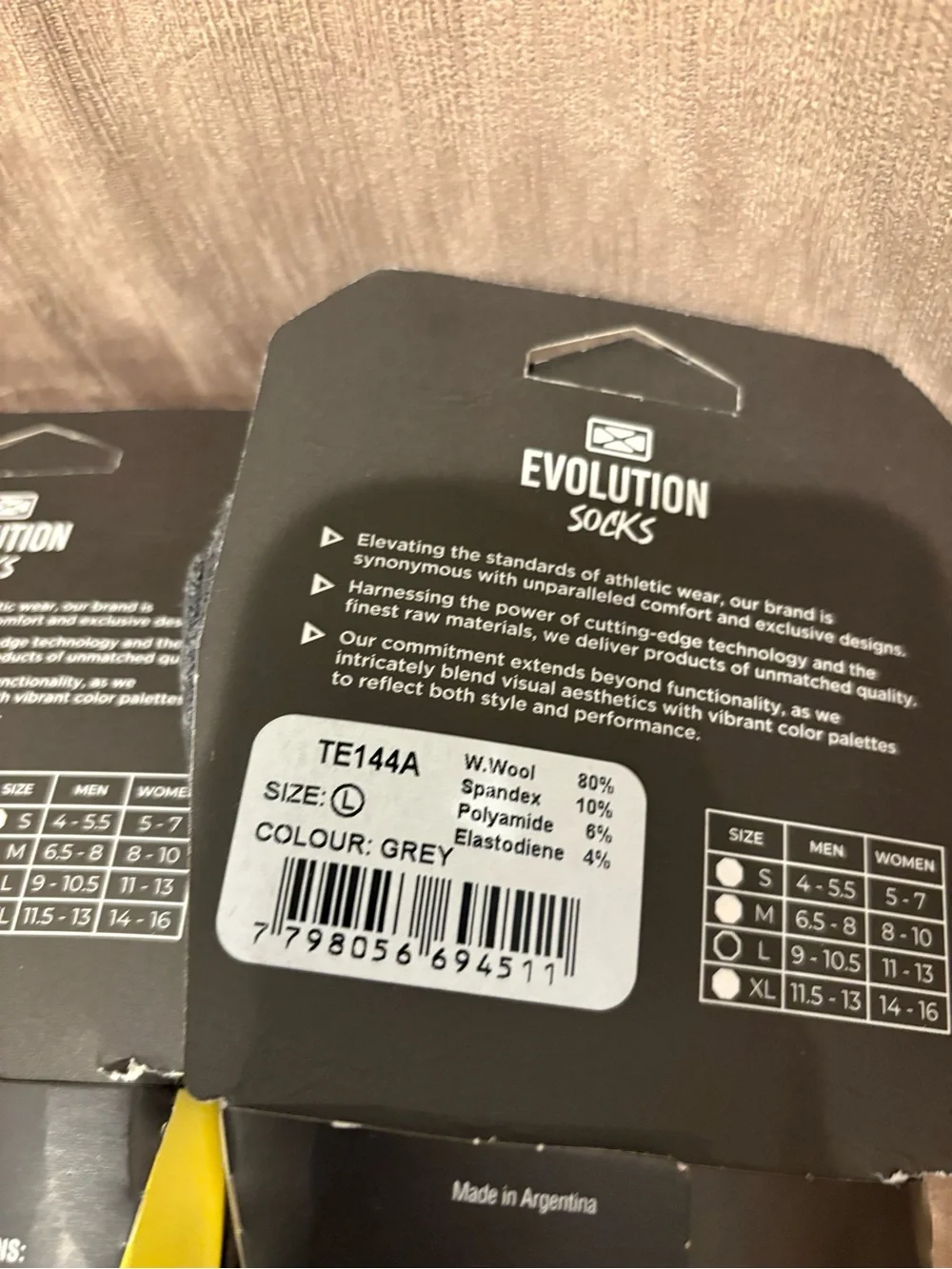 Bundle 2 Extreme Technical Socks Evolution Wool Large  Gray Camo